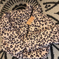 Chaqueta acolchada Animal print