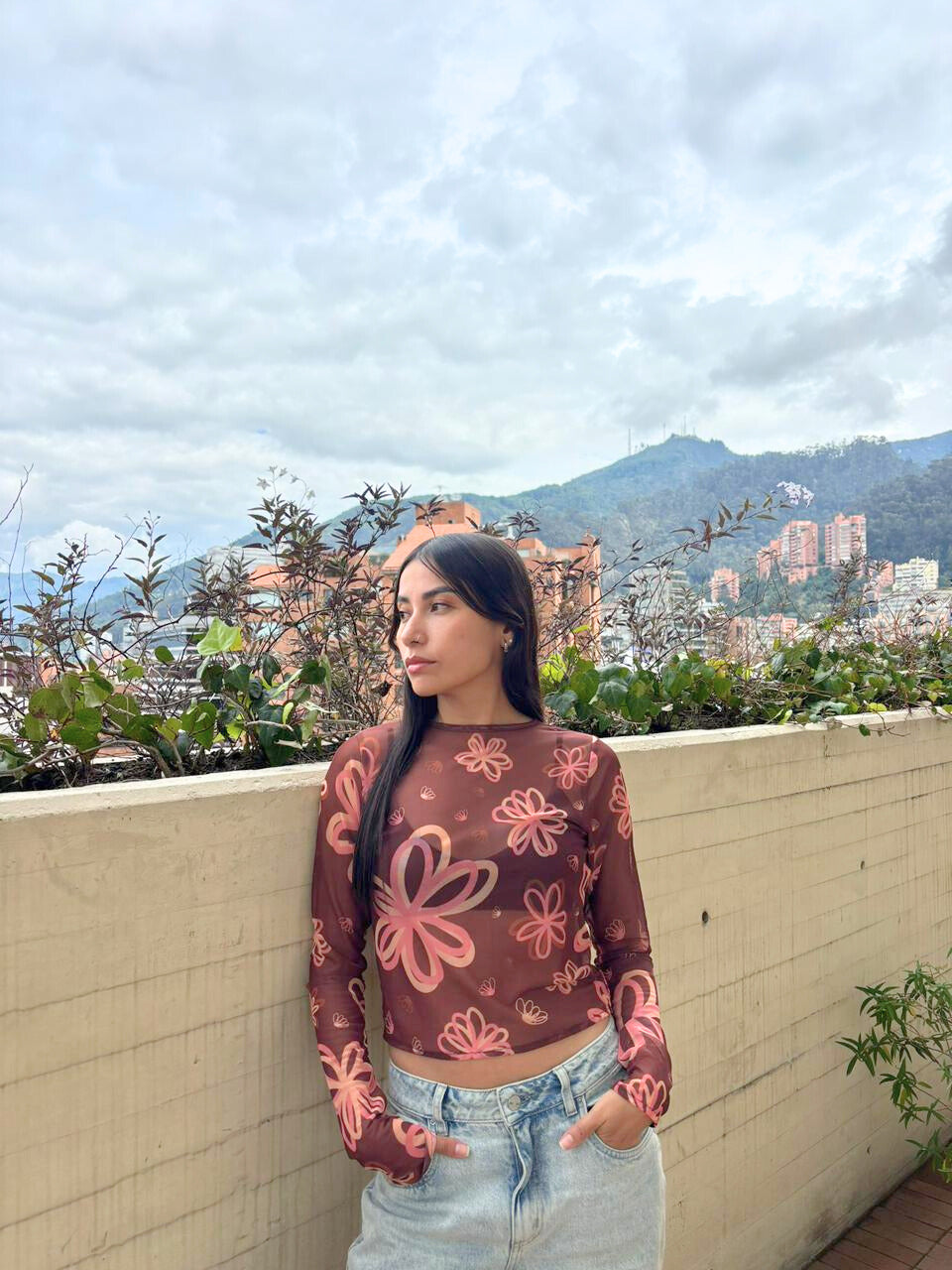 Blusa Mesh Flore