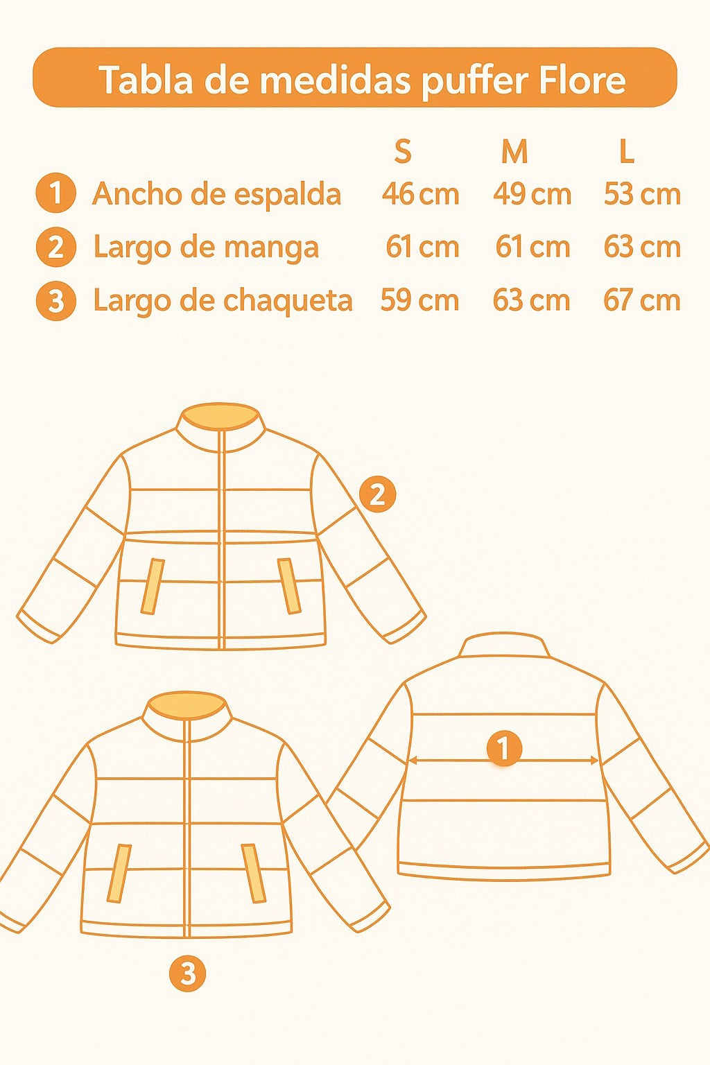 Chaqueta acolchada Flore