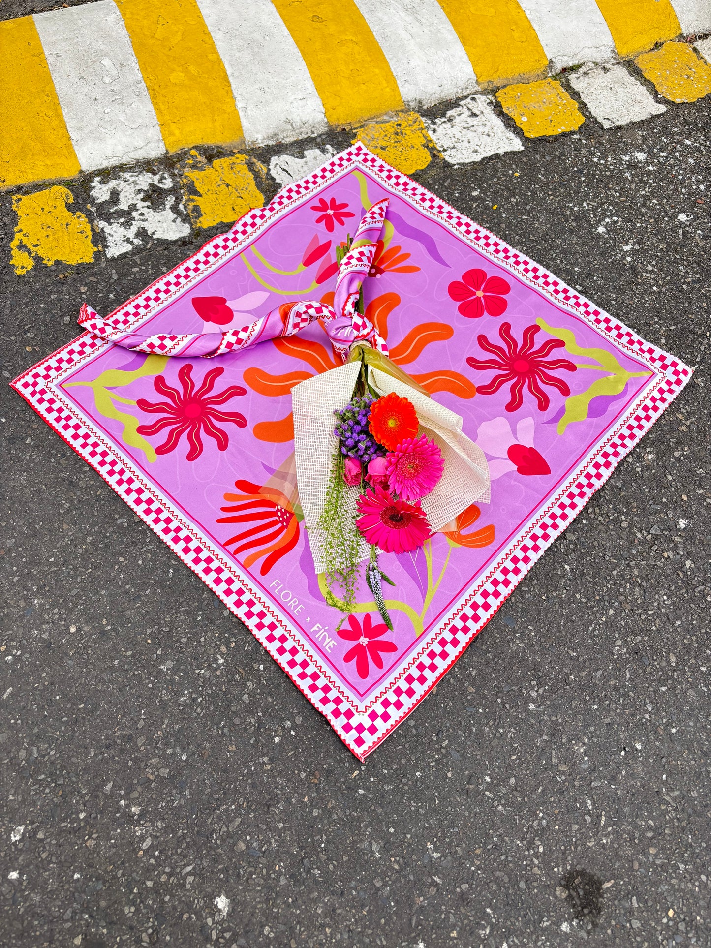 Pañoleta Flores de verano