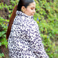 Chaqueta acolchada Animal print