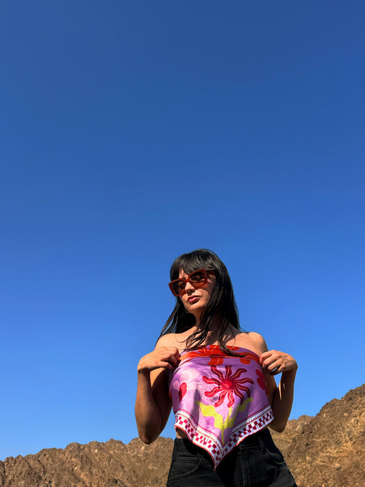 Pañoleta Flores de verano