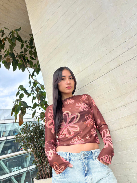 Blusa Mesh Flore